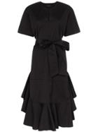 Lee Mathews Eleanor Stretch Cotton Shirt Dress - Black