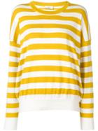 Closed Striped Jersey Sweater - Yellow