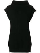 Stella Mccartney Ribbed Knit Longline Sweater - Black