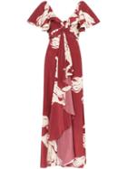 Johanna Ortiz Intesa Sutileza Floral Print Dress - Red