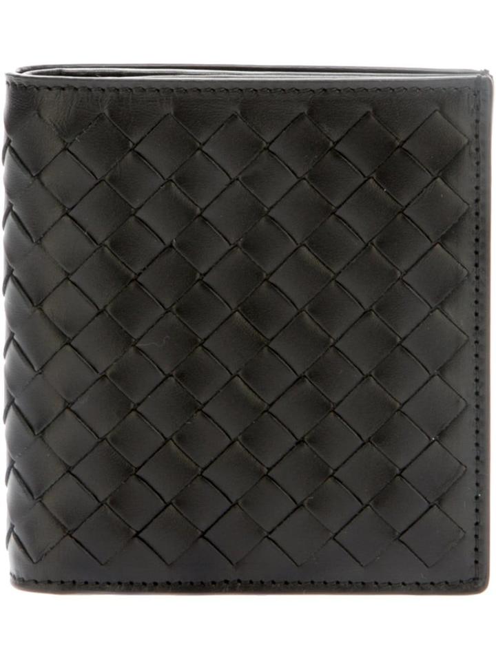 Bottega Veneta Woven Card Wallet - Black