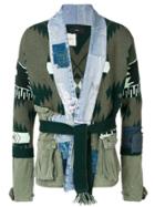 Alanui Ethnic Patchwork Cardigan - Blue