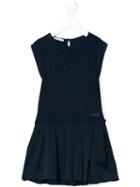 Liu Jo Kids - Embellished A-line Dress - Kids - Polyester/spandex/elastane/viscose - 2 Yrs, Blue