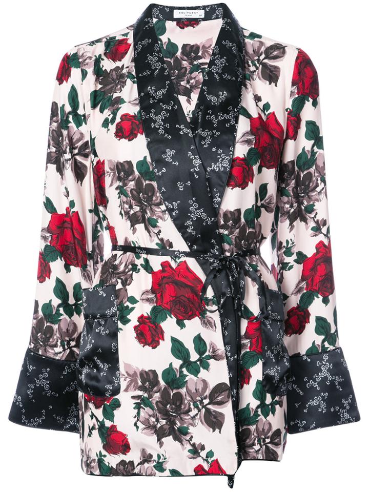 Equipment Wrap Kimono Top - Pink & Purple