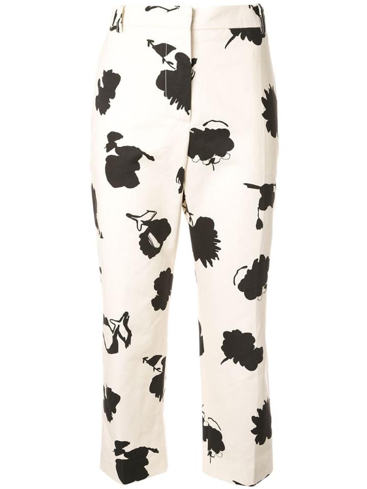 Marni Happy Print Trousers - Neutrals