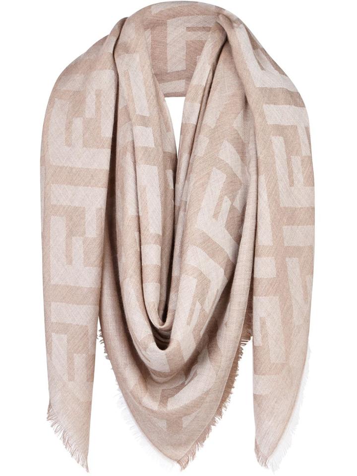 Fendi Ff Square Shawl - Neutrals