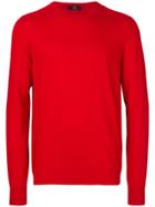 Fay Crew Neck Jumper - Red