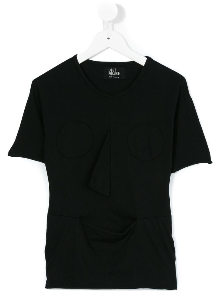 Lost And Found Kids - Happy Face T-shirt - Kids - Cotton - 2 Yrs, Black