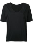 Astraet V-neck T-shirt, Women's, Black, Cotton