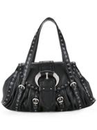 Christian Dior Vintage Studded Handbag - Black