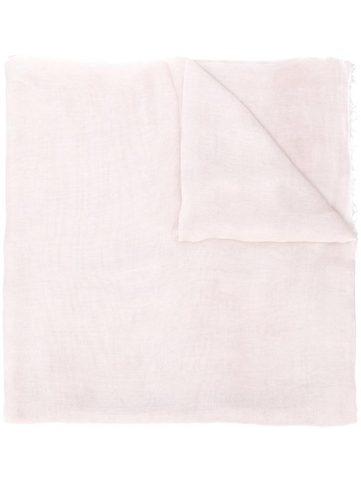 Faliero Sarti Frayed Edge Scarf - Pink