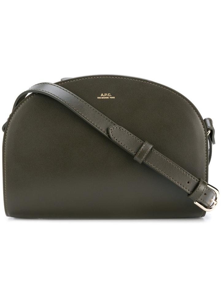 A.p.c. 'demi Lune' Shoulder Bag - Green