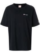 Champion Logo Embroidered T-shirt - Black