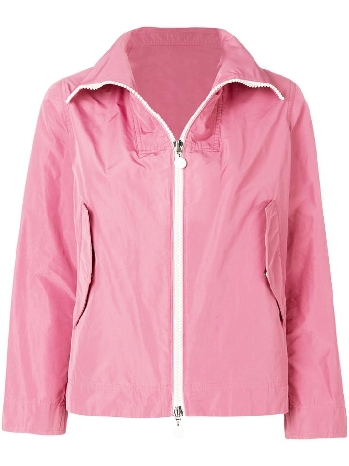 Moncler Zipped Fitted Jacket - Pink & Purple
