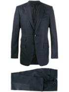 Tom Ford Micro Check Print Suit - Blue