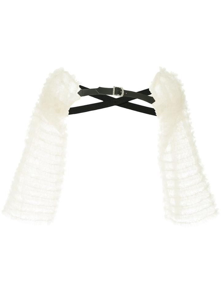 Tu Es Mon Trésor Ruffle Sleeve Harness - Nude & Neutrals