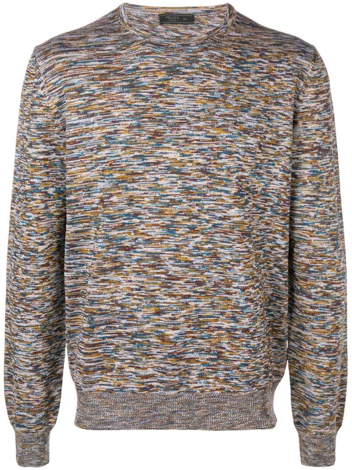 Prada Patterned Sweater - Blue