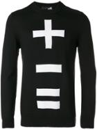 Love Moschino '+ - =' Print Sweatshirt - Black