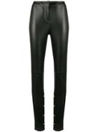 Loewe Skinny Lambskin Trousers - Black