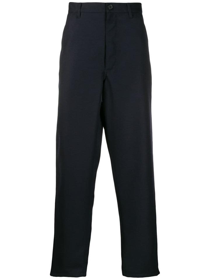 Comme Des Garçons Straight Fit Trousers - Blue