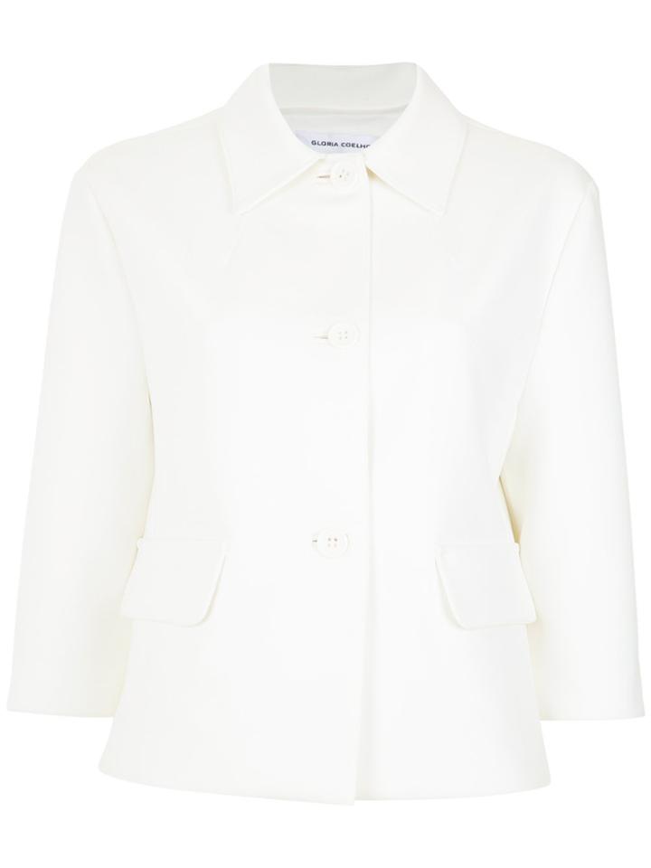 Gloria Coelho Cropped Sleeves Blazer - Unavailable