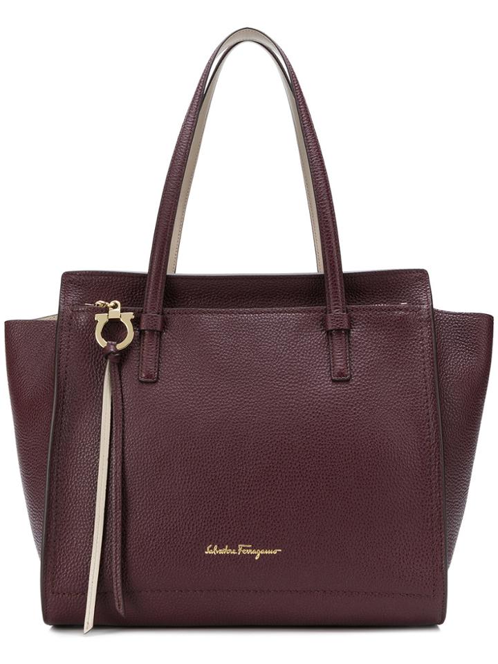 Salvatore Ferragamo Classic Tote - Pink & Purple