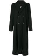 Uma Wang Long Double Breasted Coat - Black