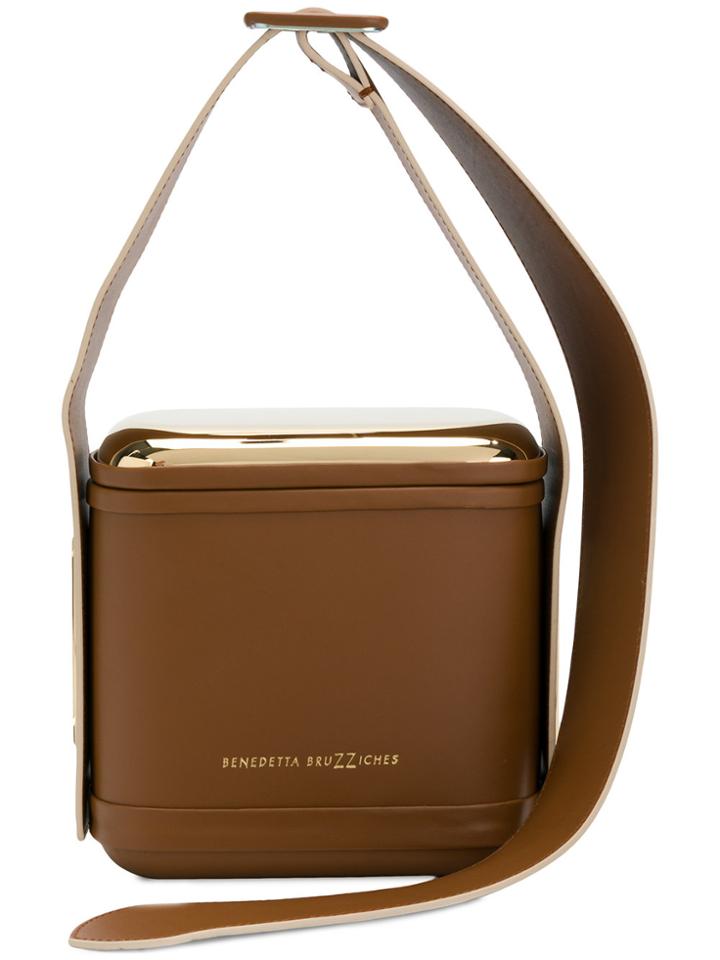 Benedetta Bruzziches Square Shoulder Bag - Brown