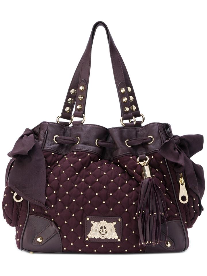 Juicy Couture Diamond Quilted Hobo - Red