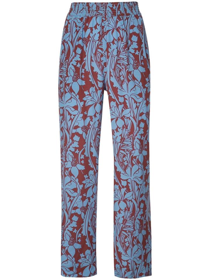 Stine Goya Printed Flared Trousers - Blue
