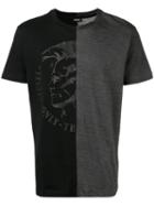Diesel Contrast T-shirt, Men's, Size: Medium, Black, Cotton