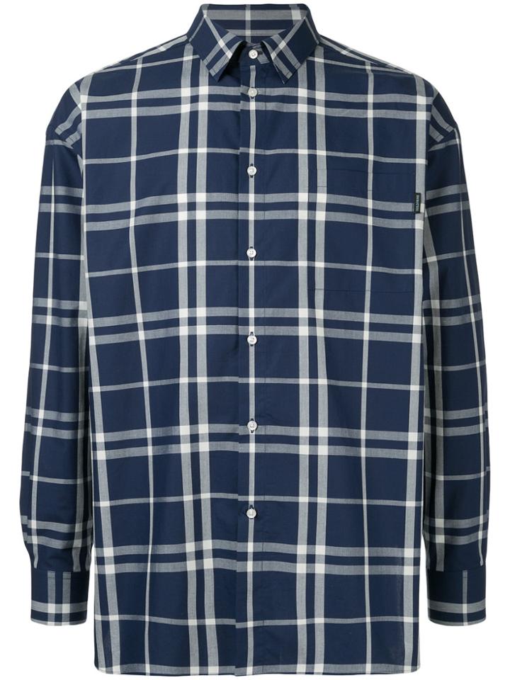 Guild Prime Boxy Plaid Shirt - Blue