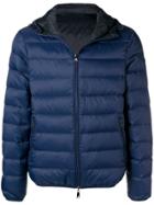 Emporio Armani Front Zip Padded Jacket - Blue