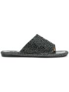 Rodo Crystal Embellished Sandals - Black