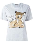 Markus Lupfer 'bambi' T-shirt, Women's, Size: Xs, Grey, Cotton/polyamide