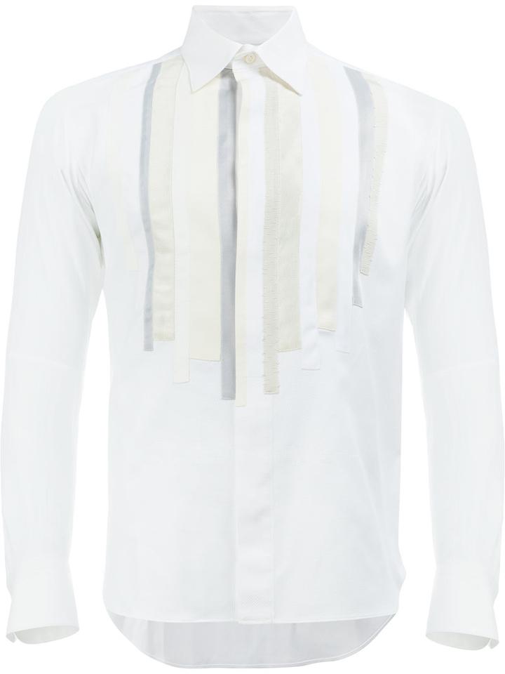 Shiro Sakai Shigoto X Shiro Sakai Shirt, Men's, Size: Medium, White, Cotton/linen/flax/polyester/viscose