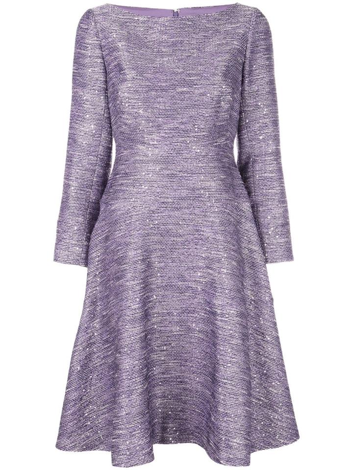 Lela Rose Sequin Embellished Dress - Purple