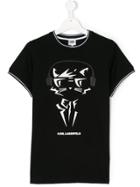 Karl Lagerfeld Kids Choupette Headphone T-shirt - Black