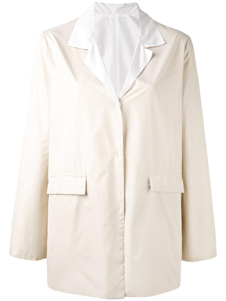 Le Tricot Perugia - Reversible Blazer - Women - Polyester - Xl, Nude/neutrals, Polyester