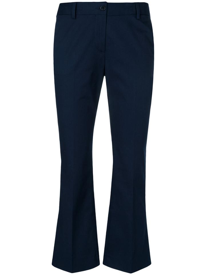 Alberto Biani Flared Trousers - Blue