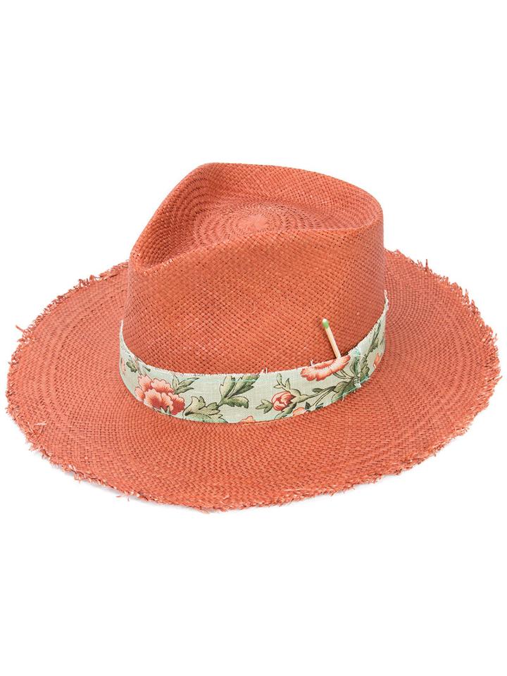 Nick Fouquet - Straw Hat - Men - Straw - L, Yellow/orange, Straw