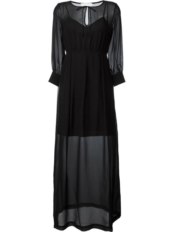 L Autre Chose Layered Dress, Women's, Size: 42, Black, Silk