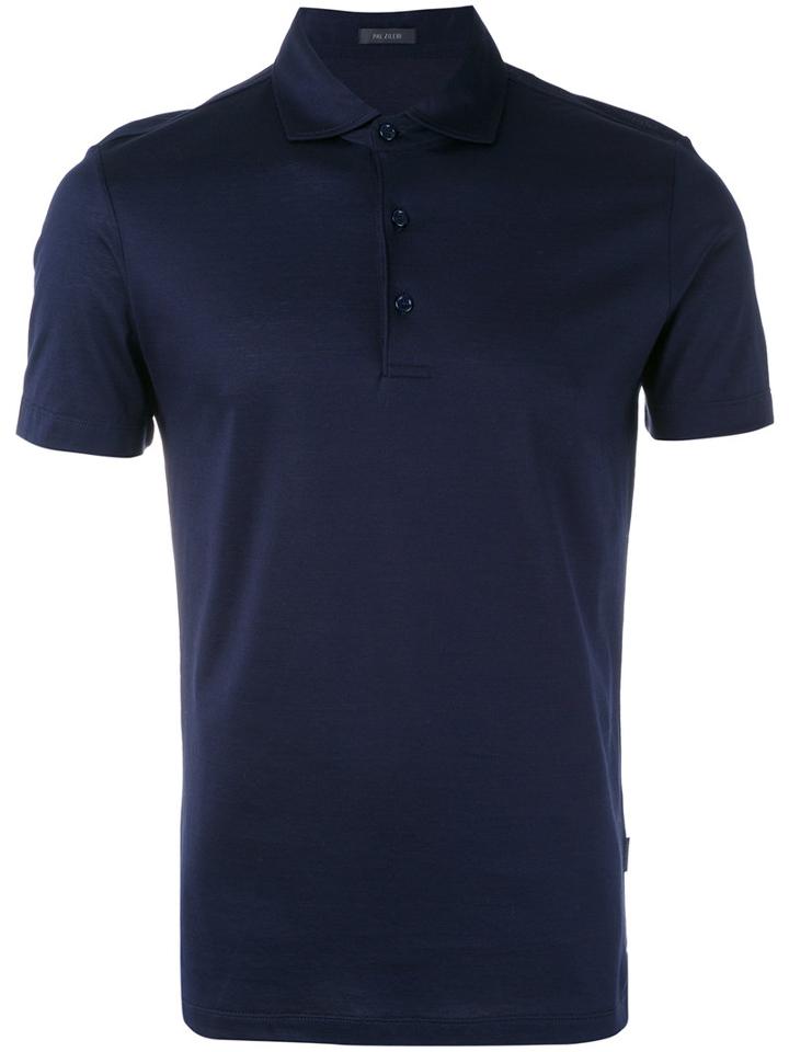 Pal Zileri - Fitted Polo Shirt - Men - Cotton - Xxl, Blue, Cotton