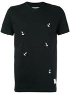 The Editor - Embroidered Anchor T-shirt - Men - Cotton - S, Black, Cotton