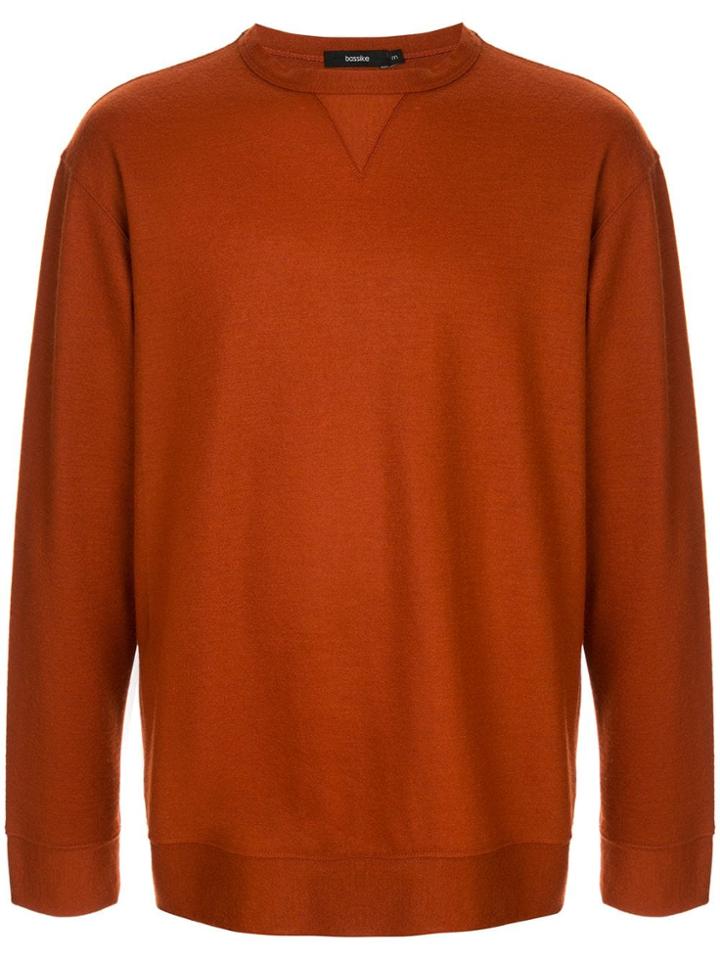 Bassike Crew Neck Sweatshirt - Brown