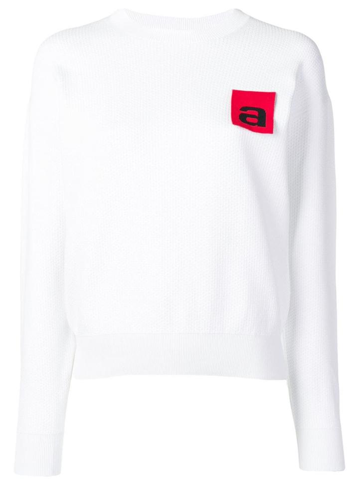 Alexander Wang Logo Knit Jumper - White
