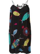 Emilio Pucci Printed Slip Dress, Women's, Size: 38, Black, Silk