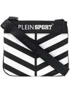 Plein Sport Striped Crossbody Bag - Black