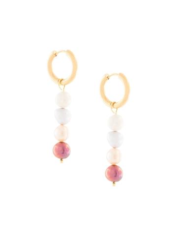 Sandralexandra Lulu Beaded Pearl Earring - Gold