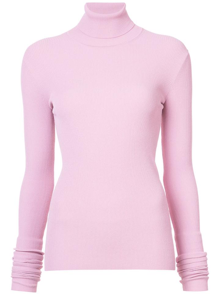 Jil Sander Roll Neck Jumper - Pink & Purple